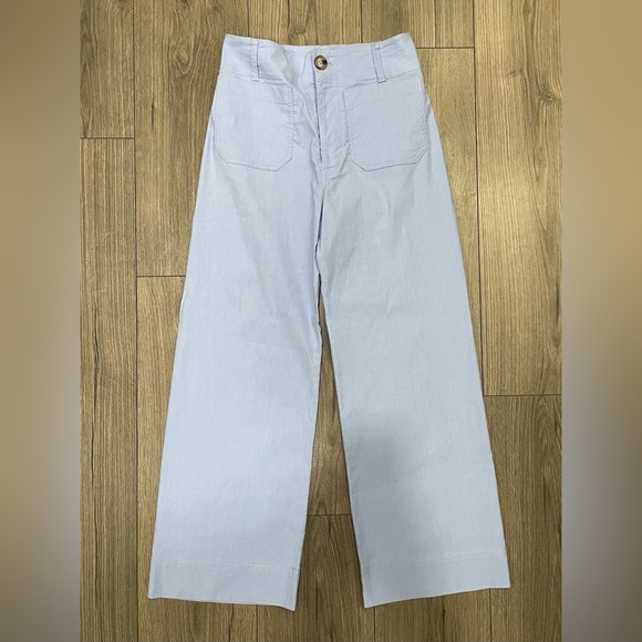 Maeve by Anthropologie The Colette Magic Fabric Crop Wide-Leg‎ Pants Size 26 - Picture 2 of 10